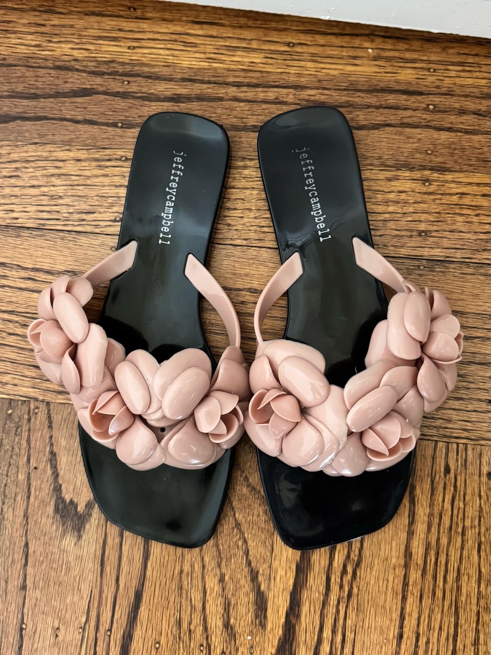 Jeffrey Campbell Blush Floral Slide Sandals - Picture 4 of 4